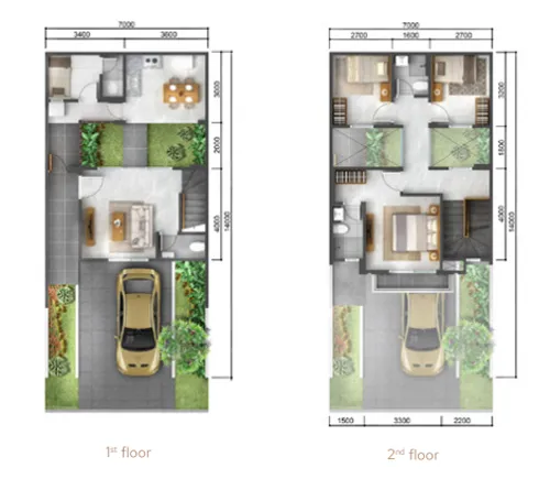 Floor plan for The Ebony 7