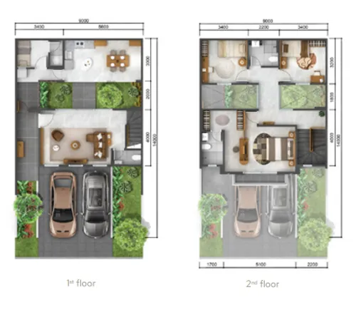 Floor plan for The Ebony 9